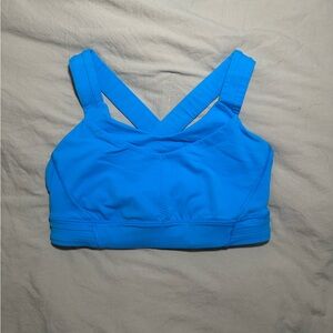 Blue lululemon sports bra